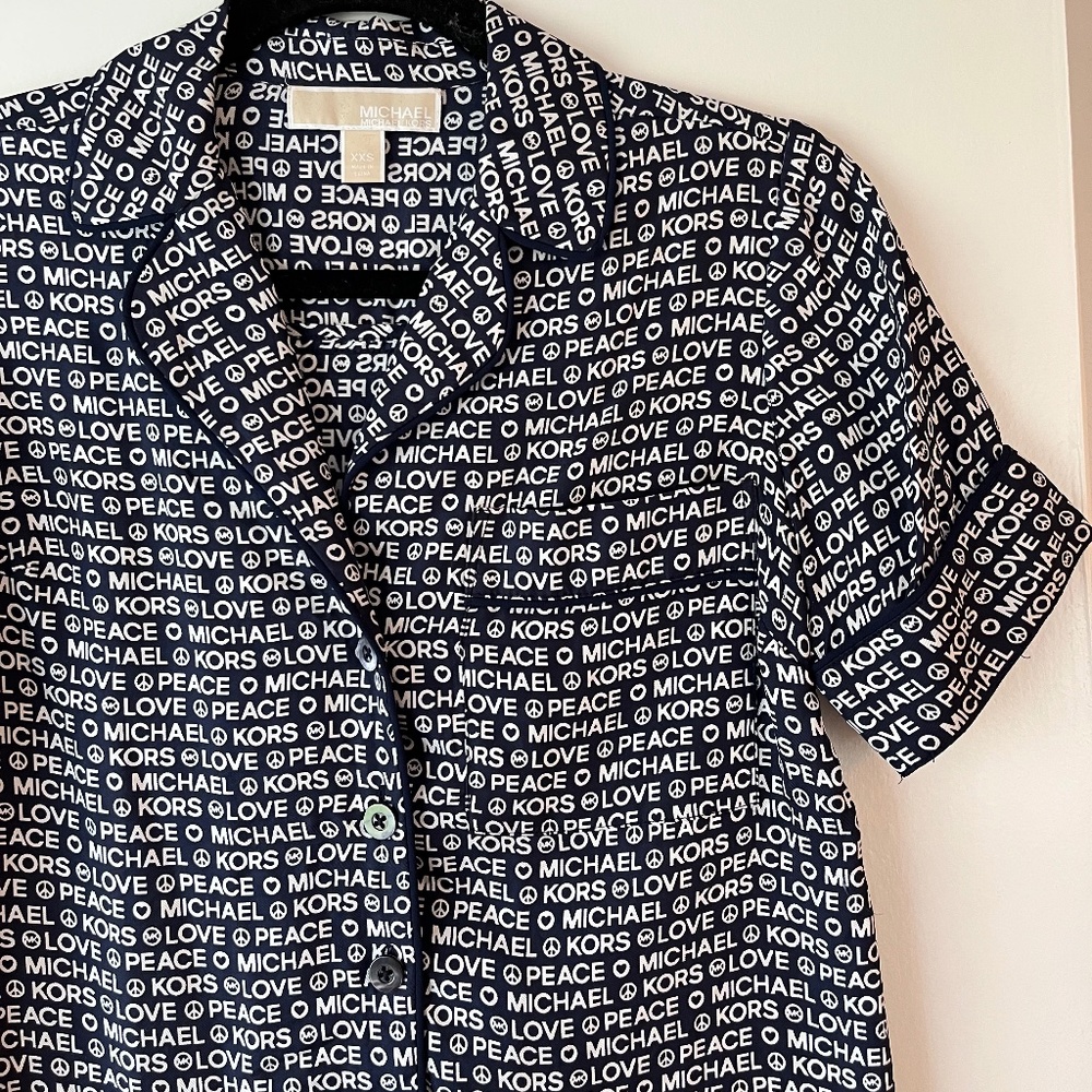 Michael Michael Kors Button Down Satin Blouse - image 2